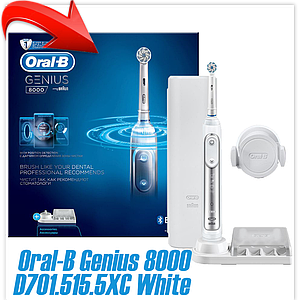 Электрическая зубная щетка Oral-B Genius 8000 D701.515.5XC White