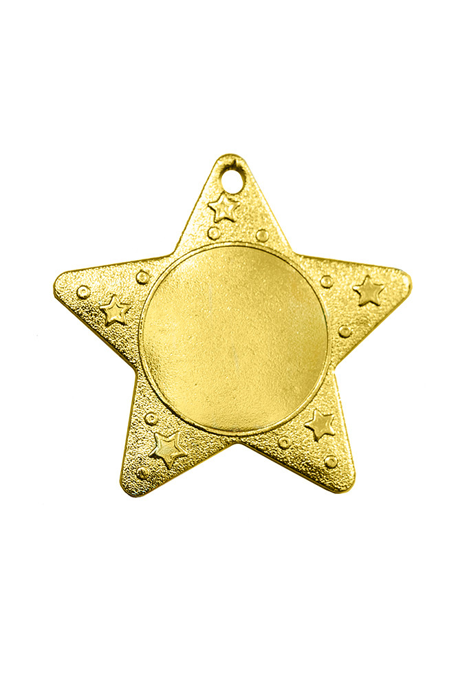 Медаль "Звездочка" 1-е место , 5 см , без ленты 502 - фото 1 - id-p148145738