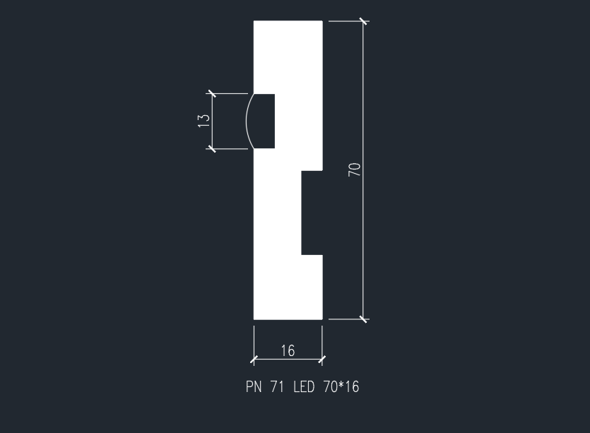 Плинтус напольный МДФ PN 021 LED (70*16*2000мм) - фото 5 - id-p148158807