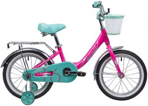 Велосипед детский Novatrack Ancona 16" розовый/бирюзовый - фото 3 - id-p148161510