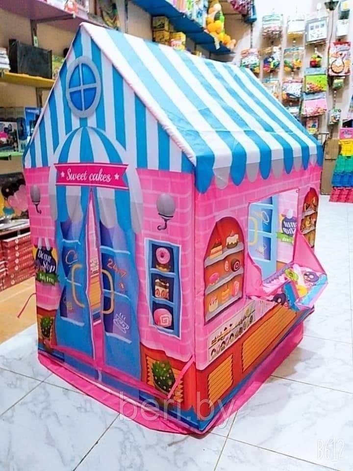 J1029 Детская игровая палатка "Магазин сладостей", Sweet cakes, палатка-домик, размер 103х69х93 см - фото 2 - id-p148164095