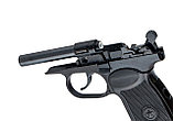 Пневматический пистолет МР654К-32 с доработкой, гладким стволом, удлинителем ствола, прокладкой ствола, фото 3