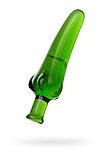 Нереалистичный фаллоимитатор Sexus Glass, стекло, зеленый, 13,5 см, фото 3