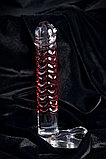 Нереалистичный фаллоимитатор Sexus Glass, стекло, прозрачный, 16 см, фото 2
