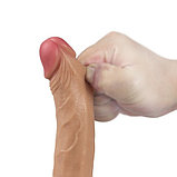Реалистичный фаллоимитатор с мошонкой Lovetoy Dual-Layered Silicone Cock 18 см, фото 2