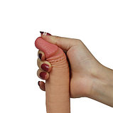Реалистичный фаллоимитатор с мошонкой Lovetoy Dual-Layered Silicone Cock 18 см, фото 9