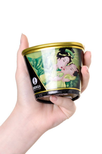 Массажное аромамасло Shunga Zenitude с ароматом зелёного чая, 170 мл - фото 7 - id-p143779066