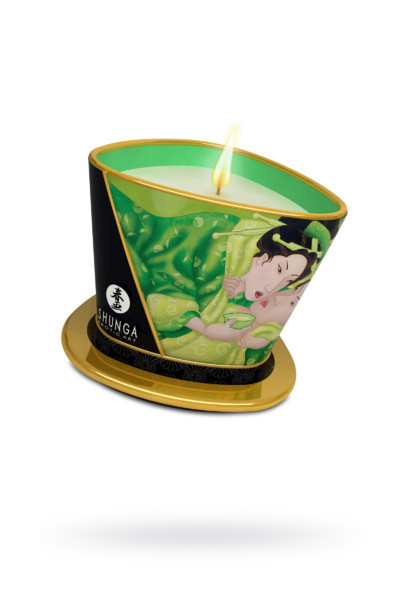 Массажное аромамасло Shunga Zenitude с ароматом зелёного чая, 170 мл - фото 8 - id-p143779066