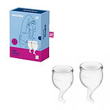 Менструальные чаши Satisfyer Feel Secure, прозрачный, фото 2