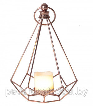 Свеча LED Фонарь EDGE LANTERN медный - фото 1 - id-p148177784