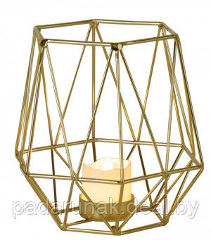 Свеча LED Фонарь EDGE LANTERN золой - фото 1 - id-p148177785