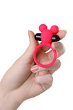 Виброкольцо на пенис A-Toys by TOYFA, силикон, розовое, 3,1 см, фото 4