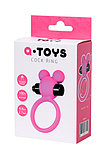 Виброкольцо на пенис A-Toys by TOYFA, силикон, розовое, 3,1 см, фото 5