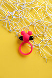 Виброкольцо на пенис A-Toys by TOYFA, силикон, розовое, 3,1 см, фото 8