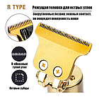 Беспроводной триммер для бороды, усов и арт –рисунков Hair Trimmer T-Blade (4 сменные насадки), фото 4