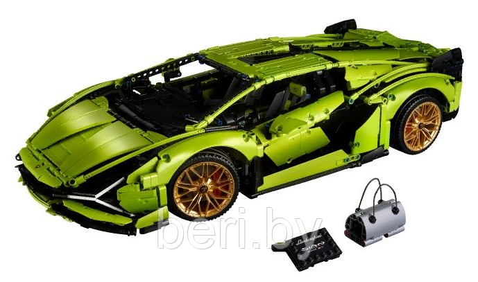 13057 Конструктор MOULD KING Lamborghini Sian FKP 37, масштаб 1:8, 3868 деталей, аналог Лего 42115, ламборгини - фото 6 - id-p148179218
