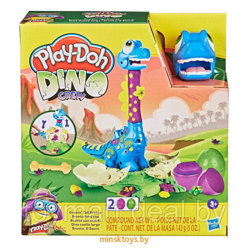 Набор игровой с пластилином - Растущий бронтозаврик, Play-doh F15035L0