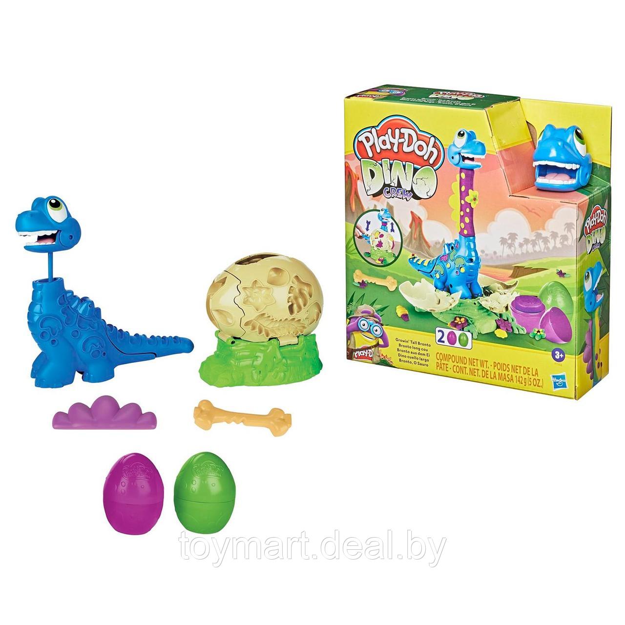 Набор игровой с пластилином - Растущий бронтозаврик, Play-doh F15035L0 - фото 2 - id-p148180897