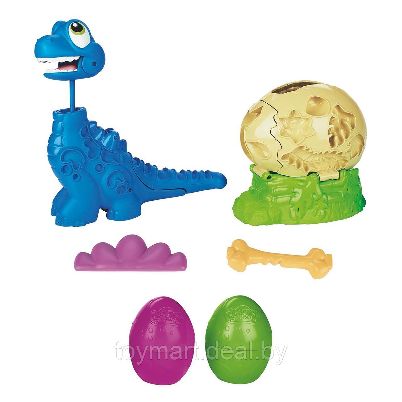 Набор игровой с пластилином - Растущий бронтозаврик, Play-doh F15035L0 - фото 3 - id-p148180897
