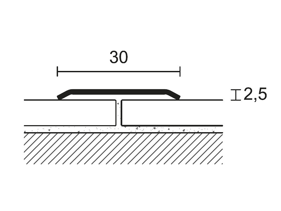 Порог латунный Proclassic F 30мм 0,93м полированный - фото 4 - id-p148215919