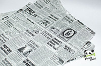 Оберточная бумага "Газета"с парафином ВПМ 30 г 390х390 мм, 10 л, фото 1