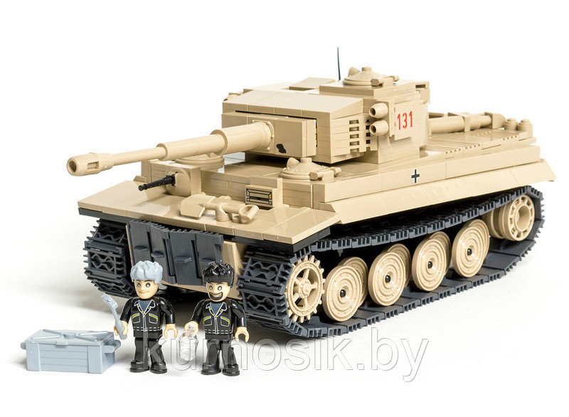 Конструктор Quan Guan 100061 Военный танк "Тигр 131" 1018 деталей - фото 9 - id-p148233555