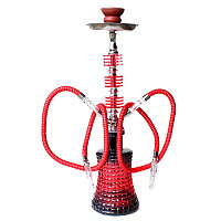 Кальян HOOKAH "Гранат", 2 трубки 53 см.(красный, синий)