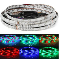 Водонепроницаемая светодиодная LED лента 5 м RGB SMD5050 с контроллером, пультом управления и блоком питания, фото 2
