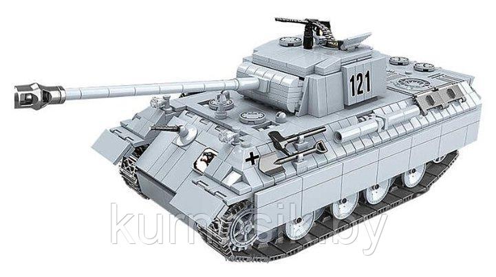 Конструктор 100064 Quan Guan Classic Военный танк "Танк Пантера Panther", 990 деталей - фото 4 - id-p148240512
