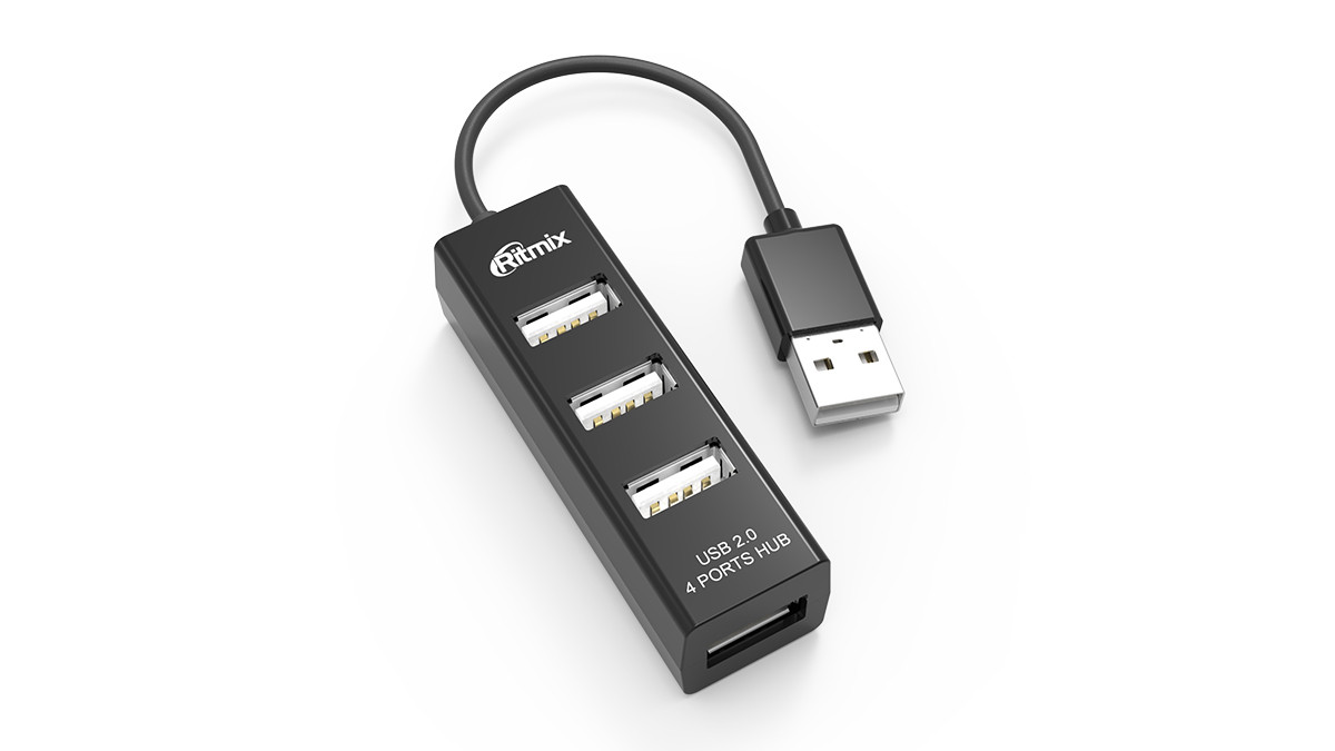 Универсальный USB разветвитель Ritmix CR-2402 - фото 1 - id-p148240571