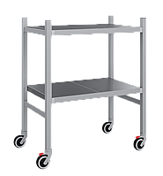 Мобильный стеллаж-тележка LOAD.ME.MOBILE INOX, 2 яруса, Г400, В900