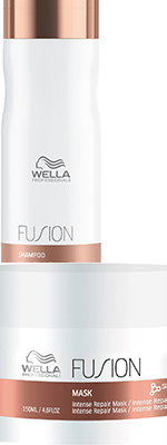 Комплект Велла Профессионал шампунь + маска (250+150 ml) для интенсивного восстановления волос - Wella