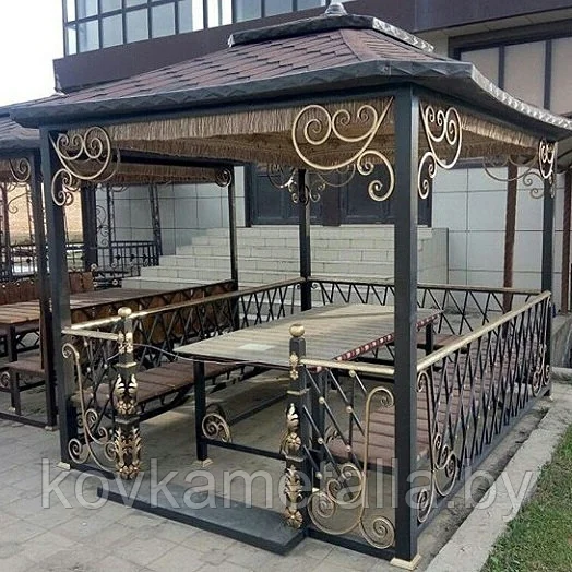 Кованые беседки фото