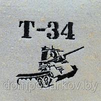 Шапка банная "Т-34", войлок, белая, фото 6