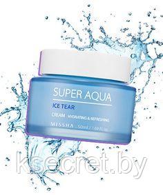 Увлажняющий крем для лица MISSHA Super Aqua Ice Tear Cream 50мл - фото 1 - id-p148262312