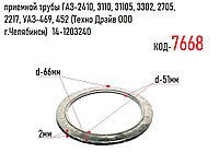 Прокладка трубы приемной ГАЗ-2410, 3110, 2705, 3302, 3307, УАЗ-469, 452, ((Техно Драйв ООО ) 14-1203240