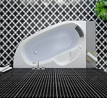 Акриловая ванна Lavinia Boho Bell Pro 370216PL / 160*105 см (левая; с мягким силиконовым подголовником арт.