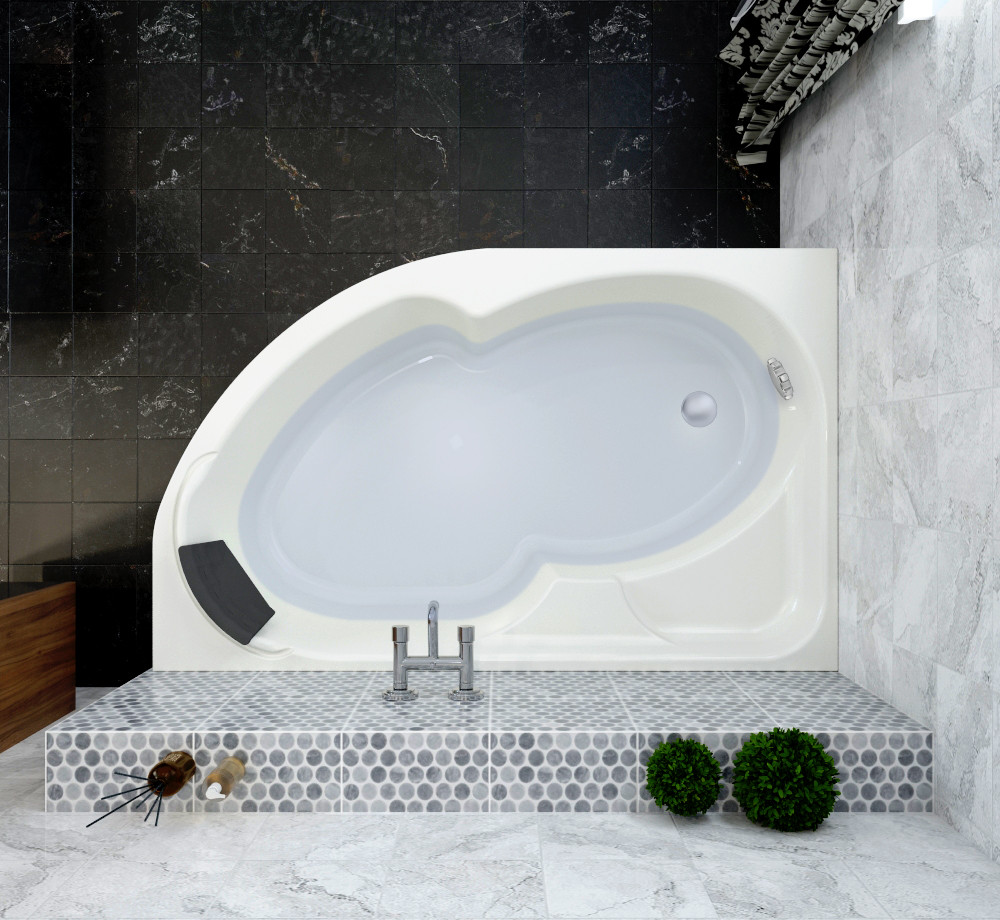 Акриловая ванна Lavinia Boho Grance Hill 370317PR / 170*105 см (правая; с мягким силиконовым подголовником
