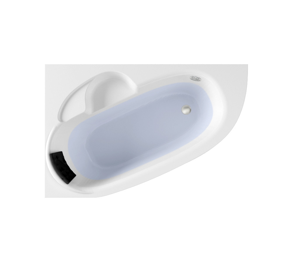 Акриловая ванна Lavinia Boho Bell Pro 370216PR / 160*105 см (правая; с мягким силиконовым подголовником арт. - фото 2 - id-p148261848
