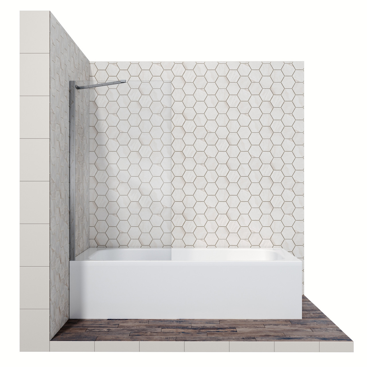 Стеклянная душевая шторка для ванны Ambassador Bath Screens 16041102 - фото 1 - id-p148274853