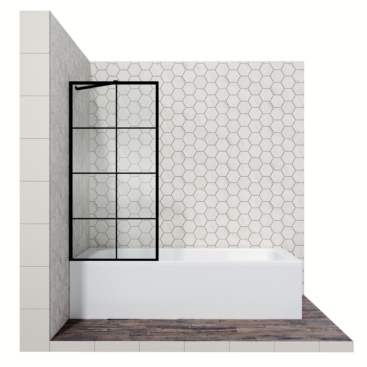 Стеклянная душевая шторка для ванны Ambassador Bath Screens 16041208