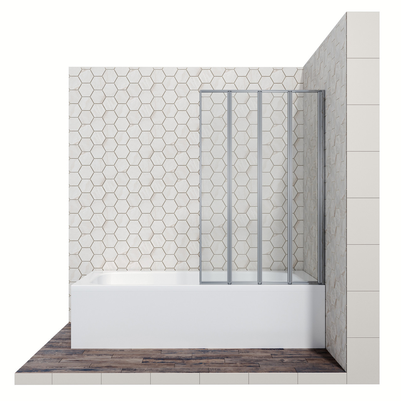 Стеклянная душевая шторка для ванны Ambassador Bath Screens 16041110R - фото 1 - id-p148274862