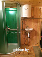 Готовая мобильная баня из бруса 6х2,4м, фото 2