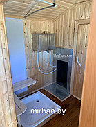 Готовая мобильная баня из бруса 6х2,4м, фото 8