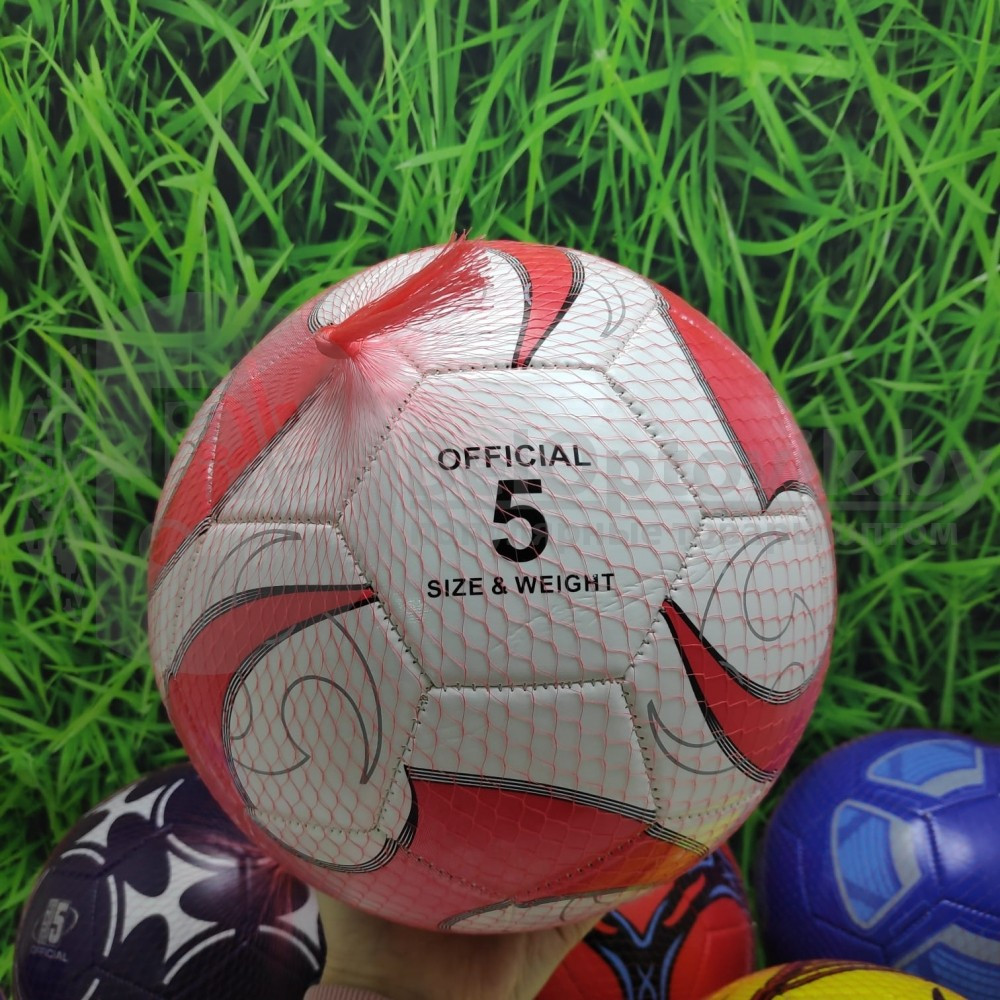 Футбольный мяч Ball, d 20 см Желтый/красный - фото 3 - id-p148282151
