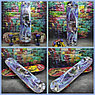 Детский скейтборд, размер 60x15см, пластиковые колеса 45мм Форсаж, фото 9