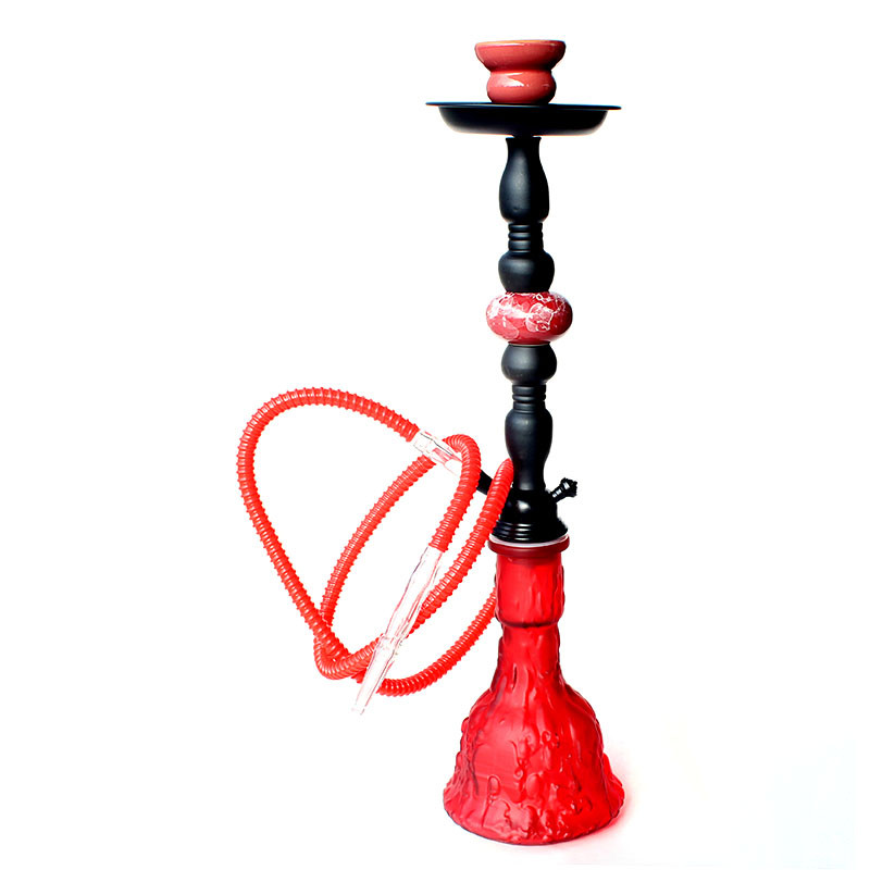 Кальян  HOOKAH "Череп" (цвет чёрный,зелёный), 1 трубка 58 см.