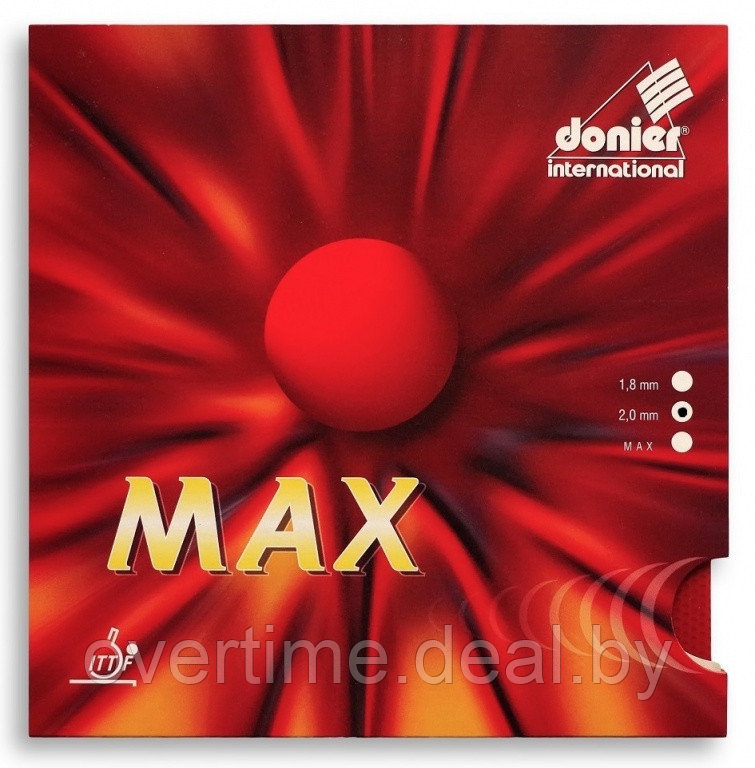 Накл д/ракетки н/т DONIER MAX 2.0 red - фото 1 - id-p148289560