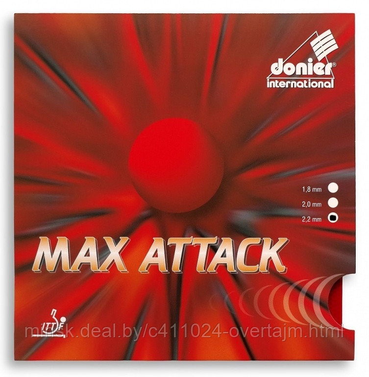 Накл д/ракетки н/т DONIER MAX Attack 2.2 bl - фото 1 - id-p148289565