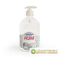 Антибактериальное мыло жидкое "AJM", 500мл с дозатором.